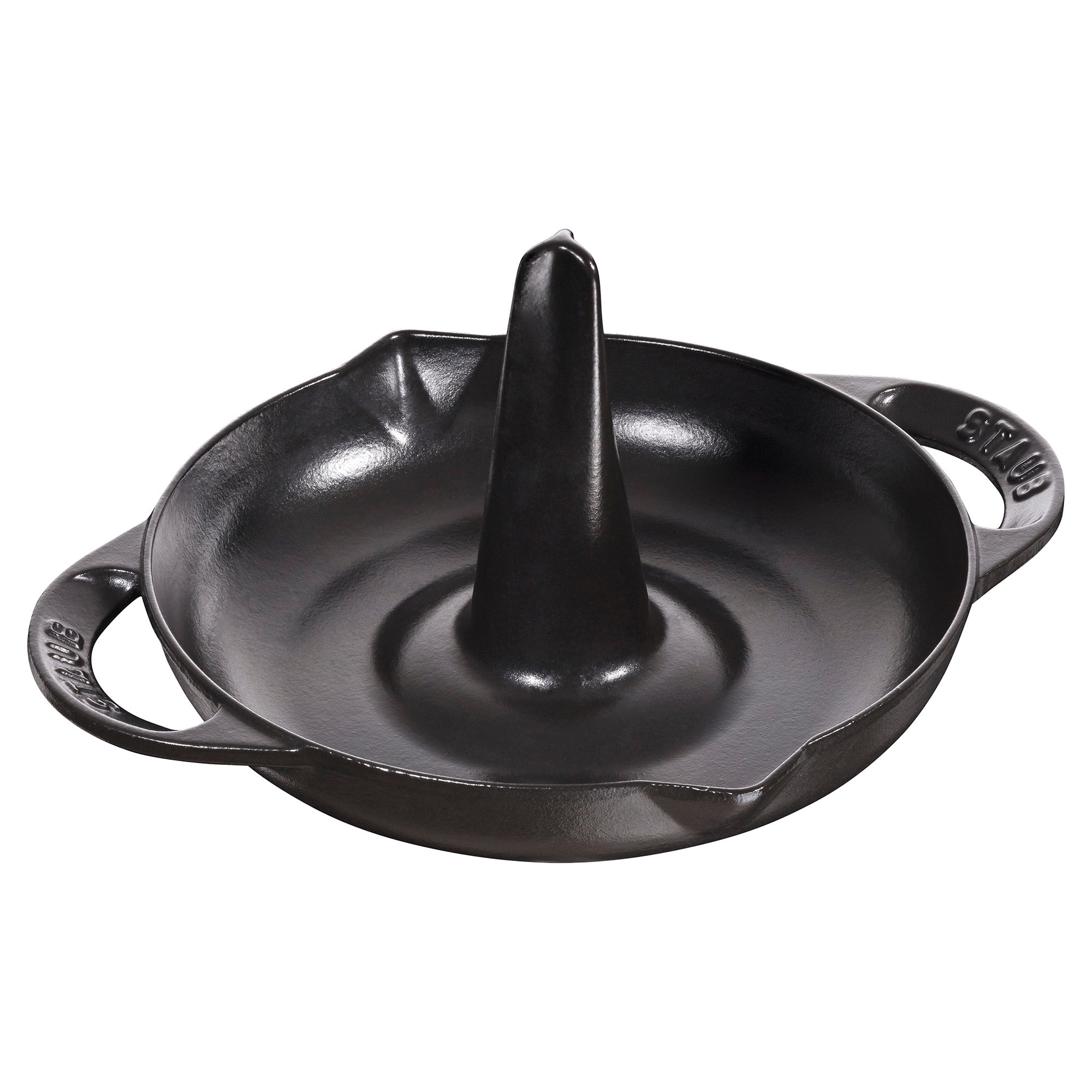 Staub 9.5 Inch Oval Baking Dish Black Matte Cast Iron