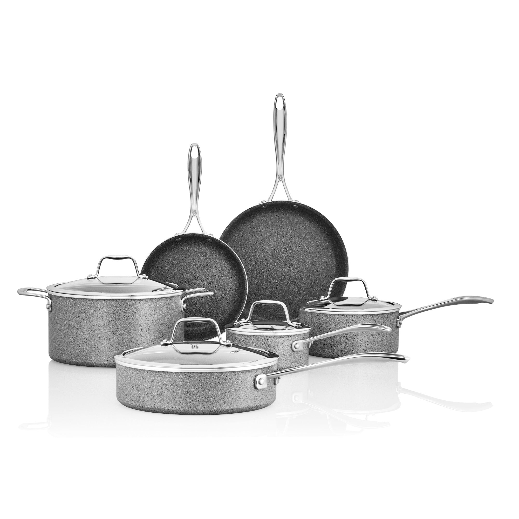 Ballarini Parma Plus by HENCKELS 10-pc Aluminum Nonstick  Cookware Set, Made in Italy: Home & Kitchen