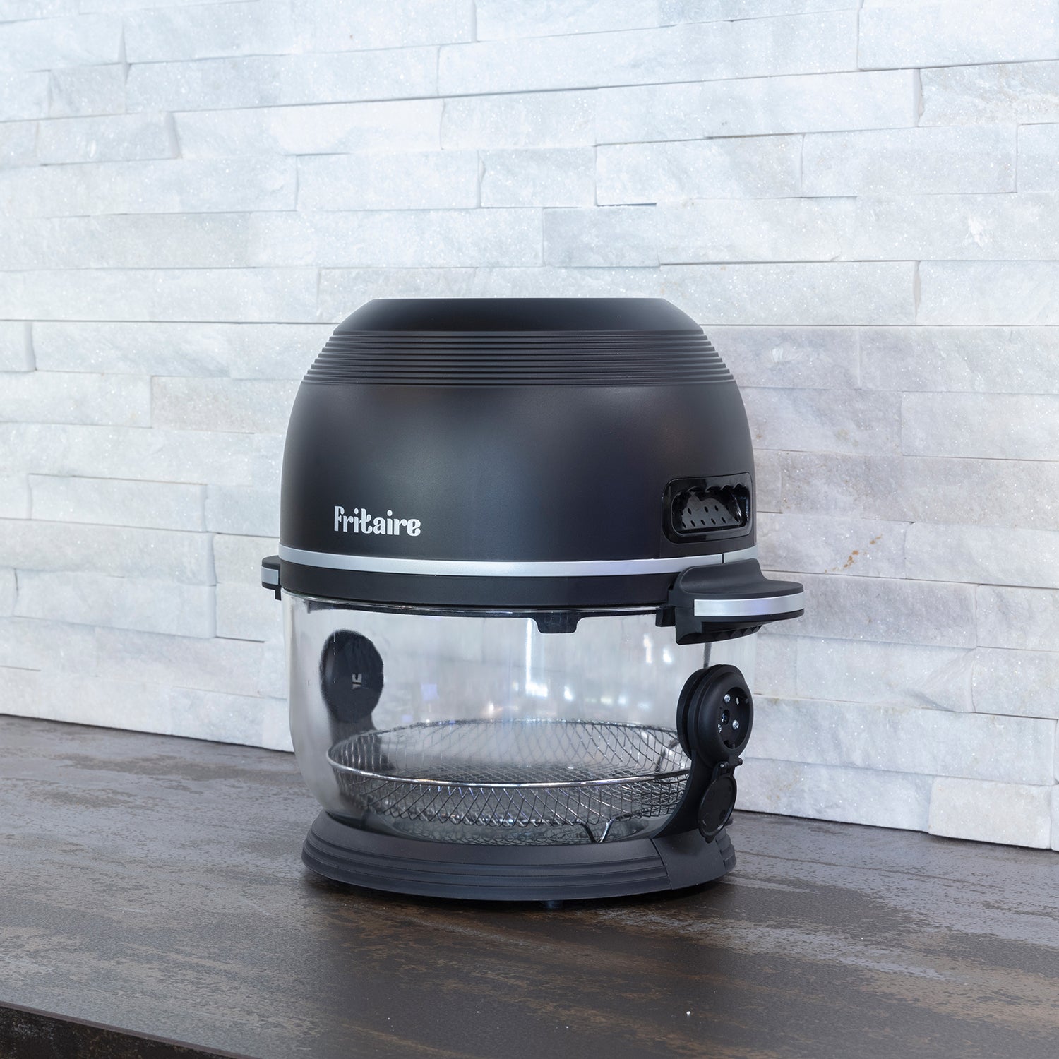 The Self-Cleaning Glass Bowl Air Fryer - MIDNIGHT BLACK