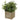 Faux Dark Green Cubic Plant