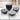 BIA Cordon Bleu Ooh La La Arpeggio Noir Ribbed Bowls, Set of 8