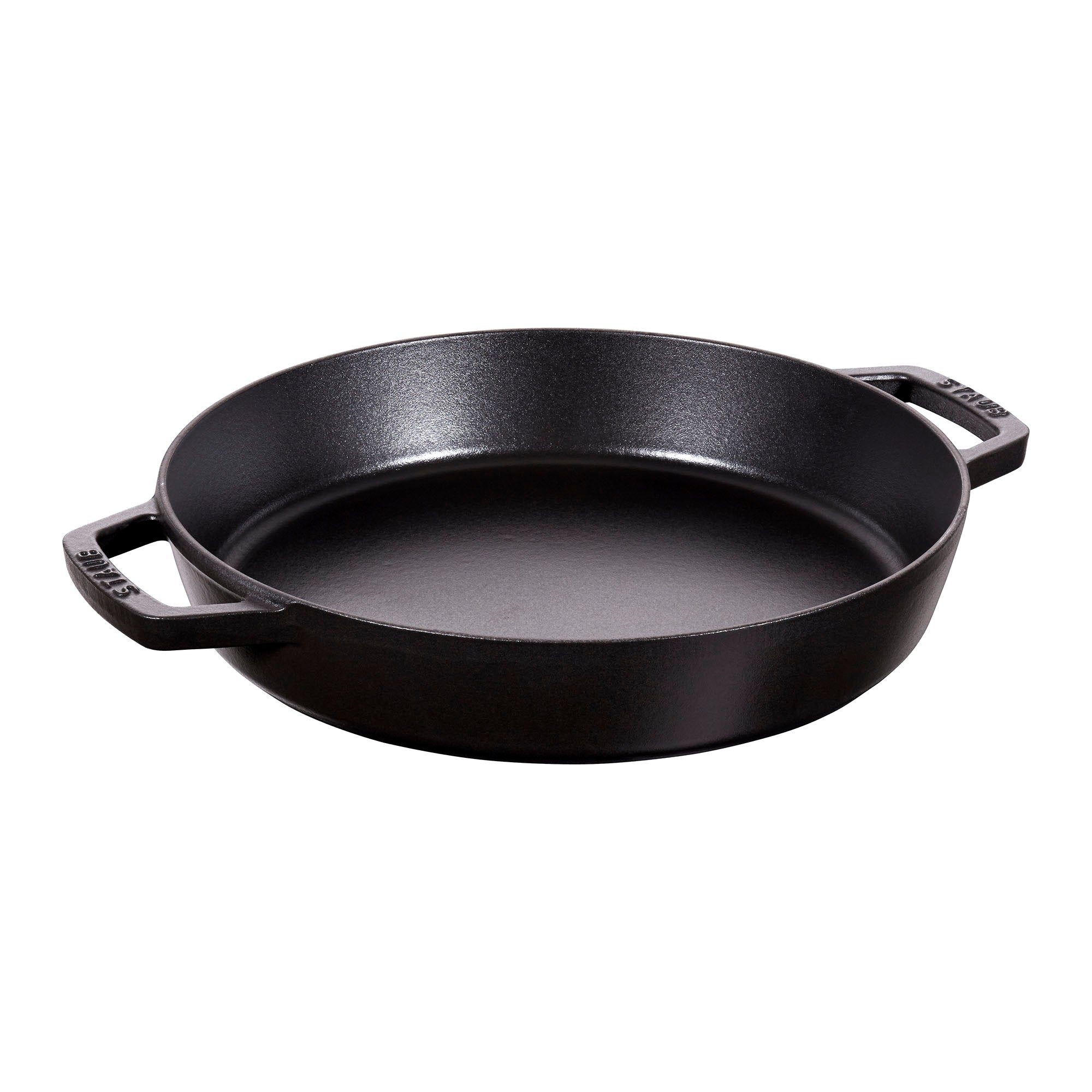 Staub Cast Iron Crepe Pan w/ Spreader and Spatula, 11 - Black Matte
