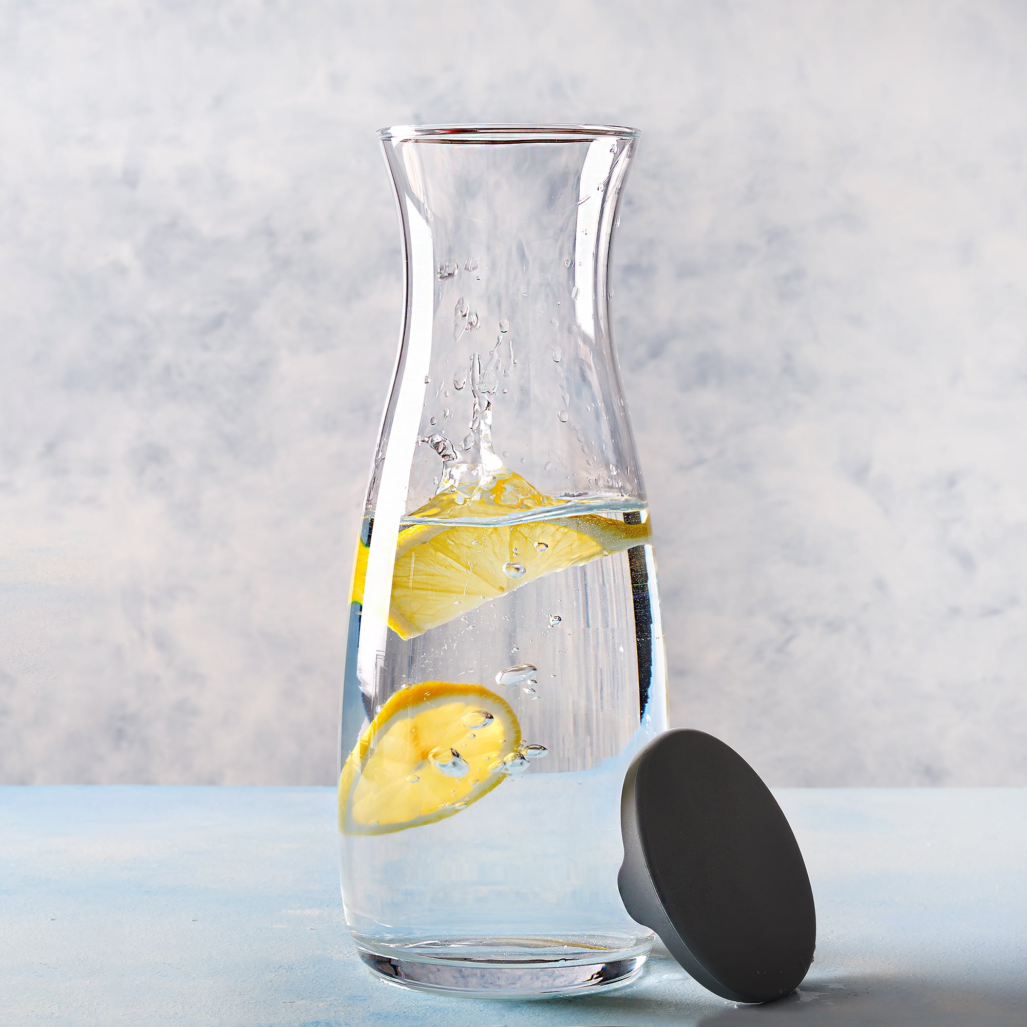 Glass Decanter with Lid