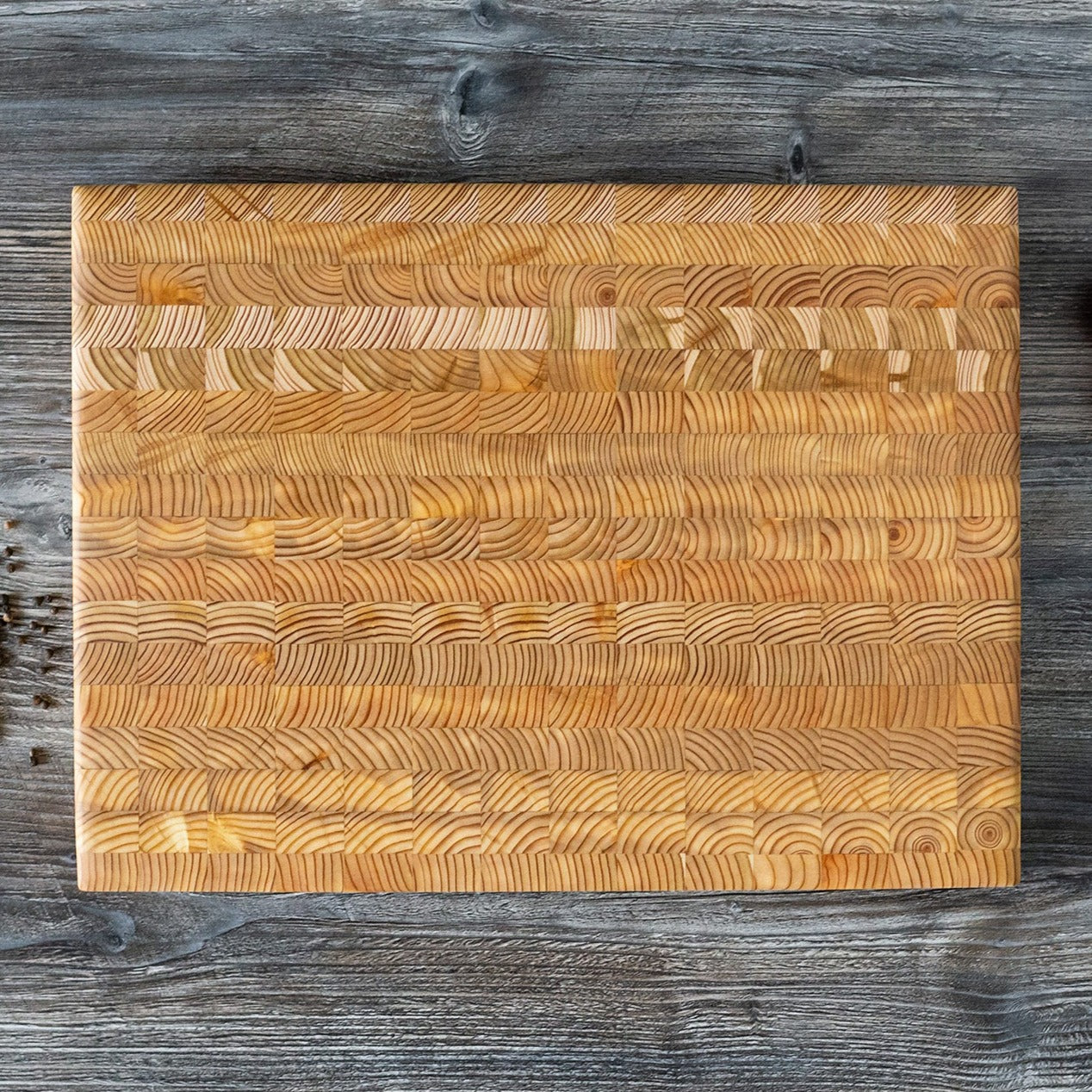 Square SQ End Grain Cutting Board by Larch Wood